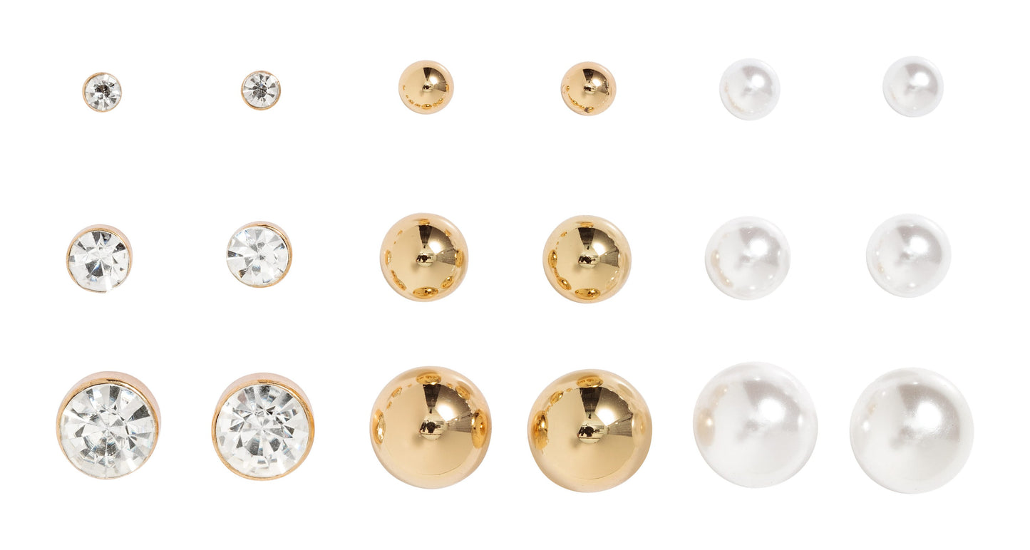 Basic 9-pk studs