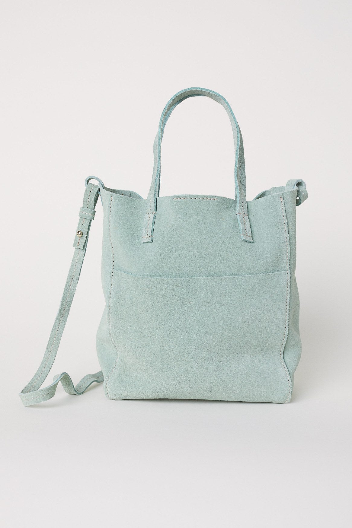 Slow mini suede shopper