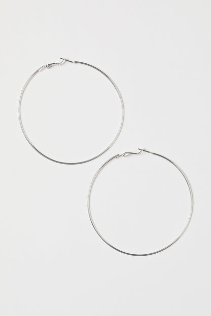 BIG THIN HOOPS