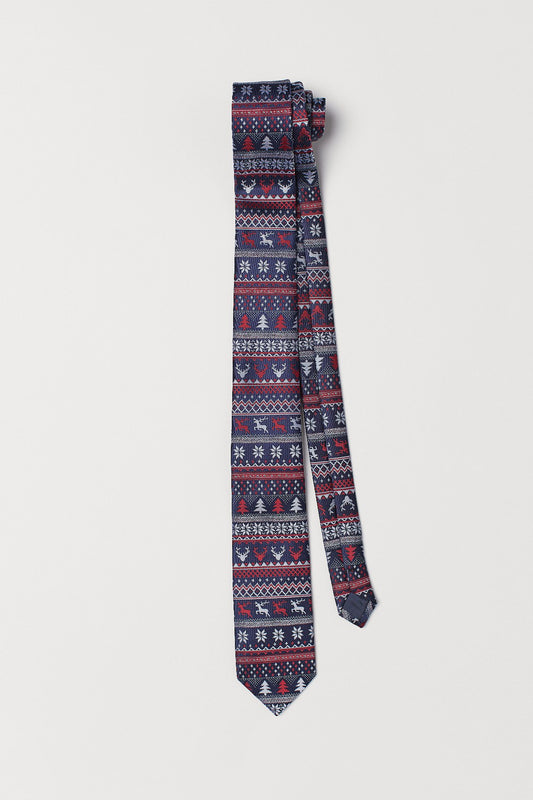 Tie Christmas Jaquard