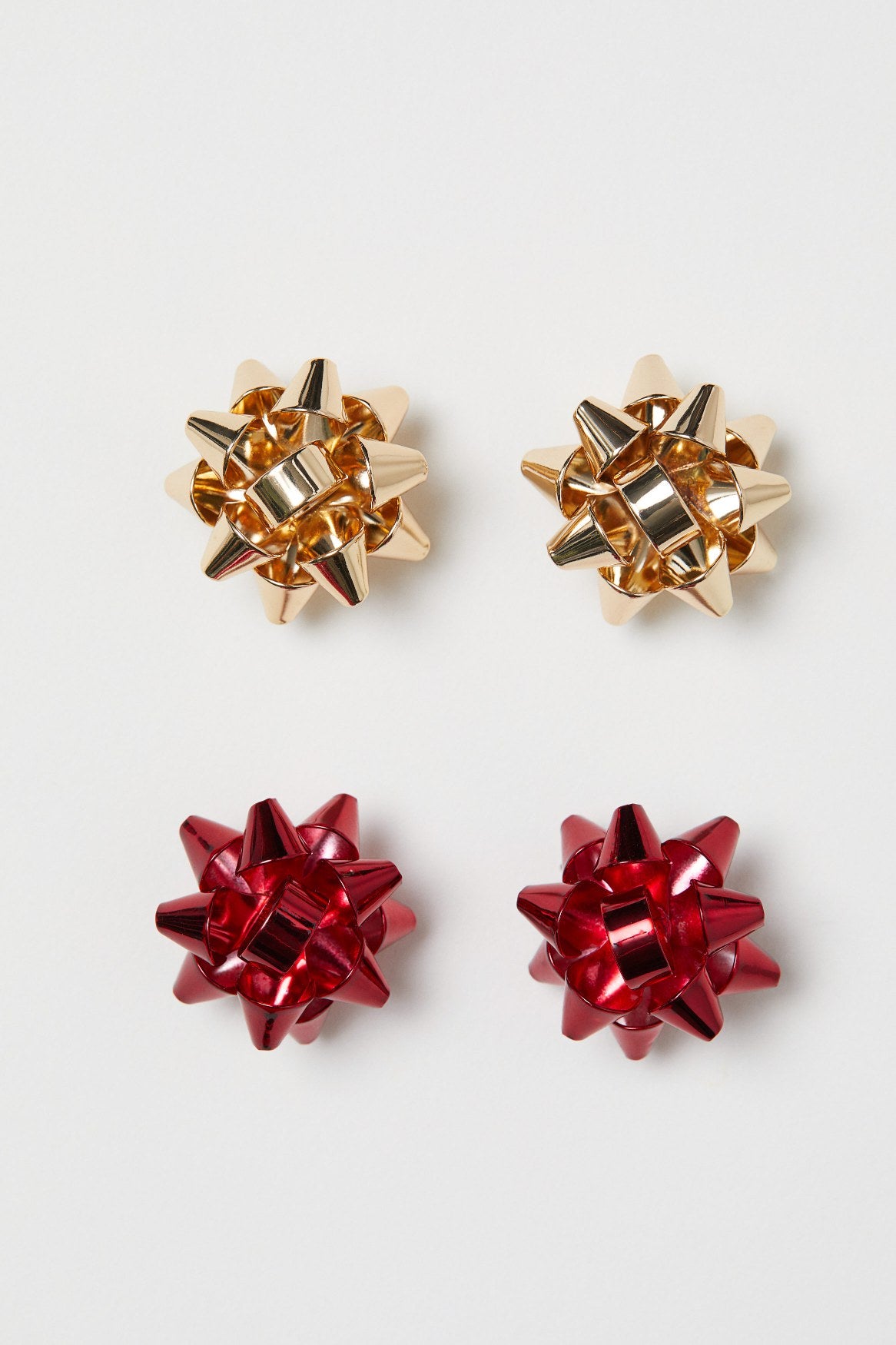 Xmas Flirty Rosett stud pk