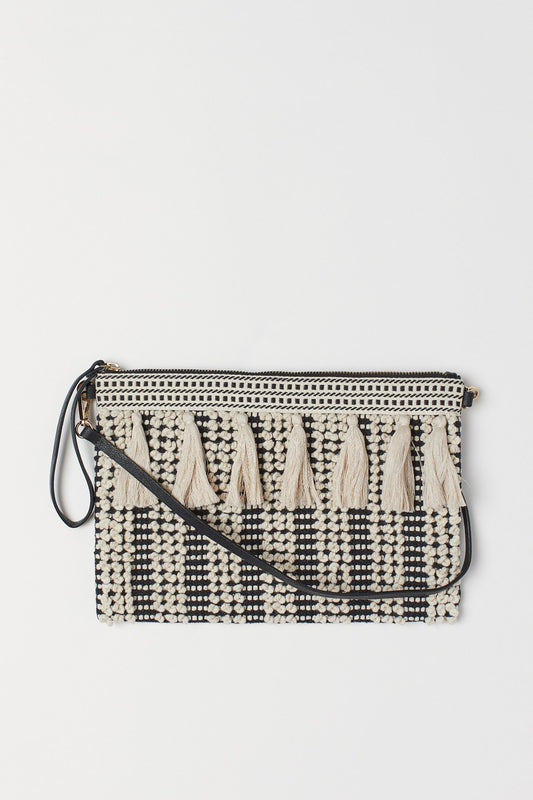 Athens fabric clutch