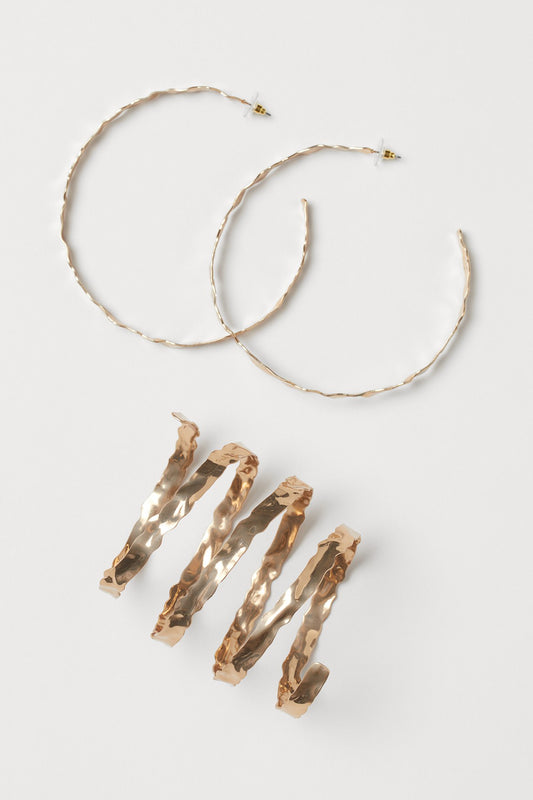 Scarabé earrings + bracelet