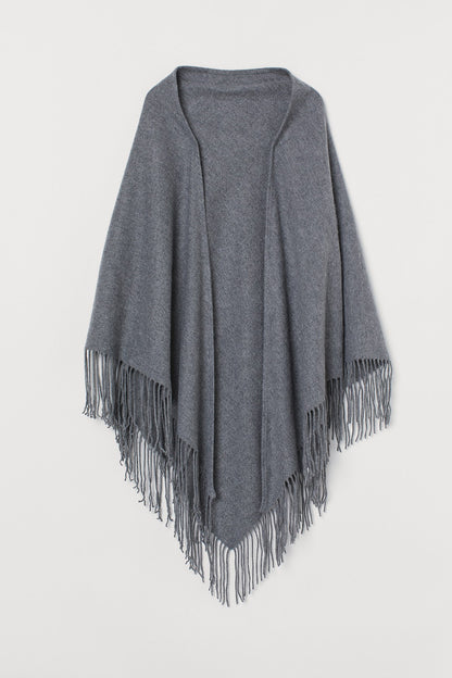 Premium TRIANGLE fringe scarf