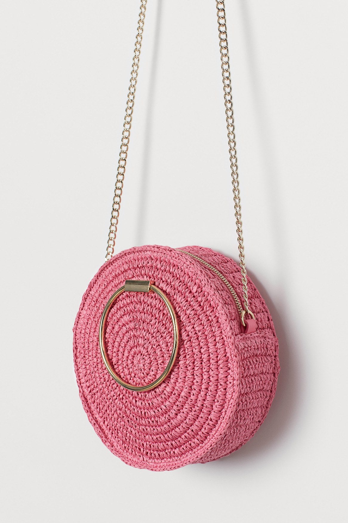 Stina round straw bag